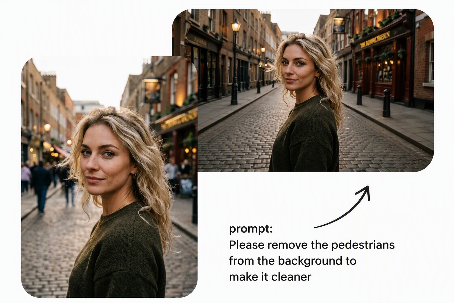 AI photo editor — portrait retouching and background removal